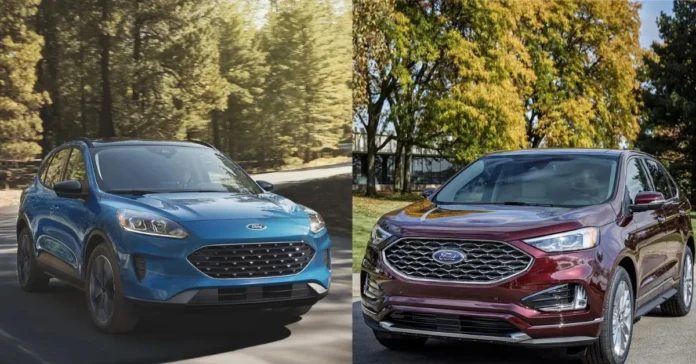 Ford Escape vs Edge with carmotorinfo.com