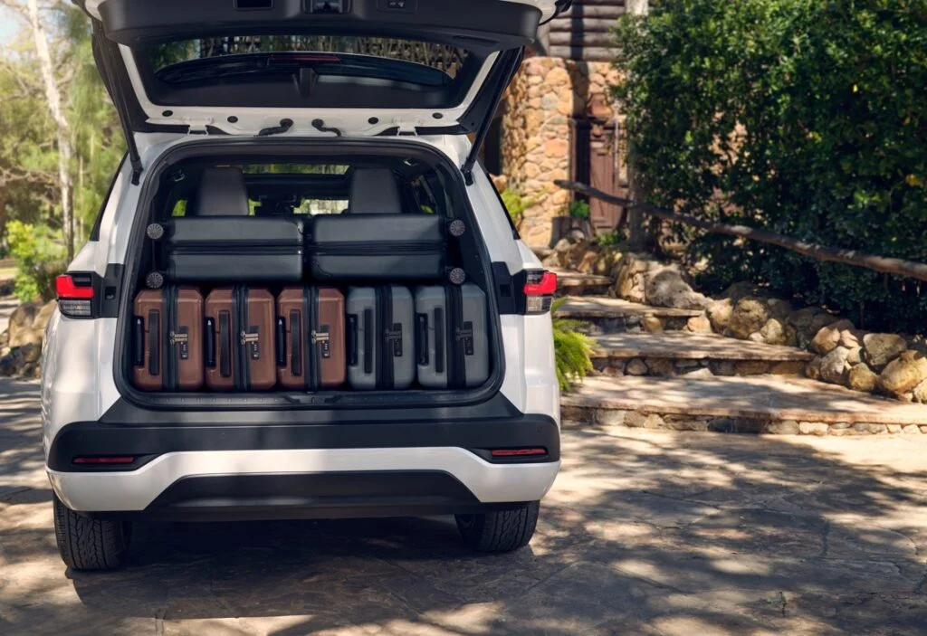 The open trunk of the white 2024 Lexus TX 350.